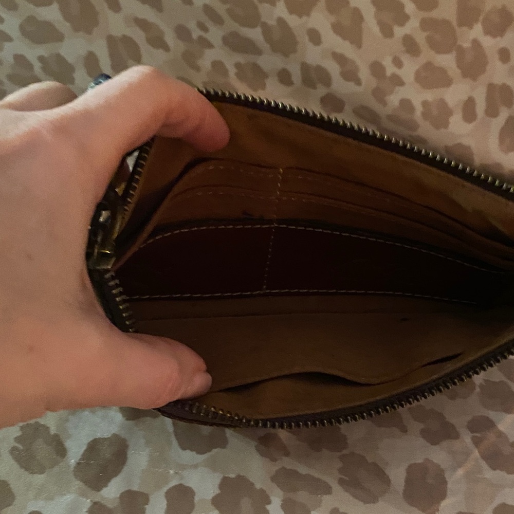 Patricia Nash Embossed Brown Leather Wallet - Picture 3 of 3